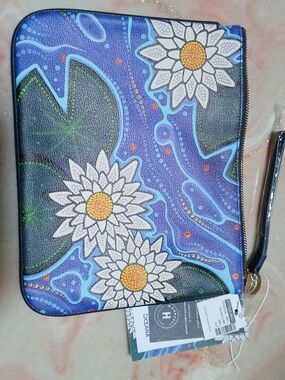 Ela X Christi Belcourt Ocean H Pouch In  Collaboration With Holt Renfrew